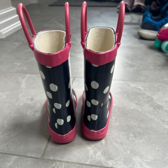 Polka Dot Toddler Rain Boots - Picture 2 of 3